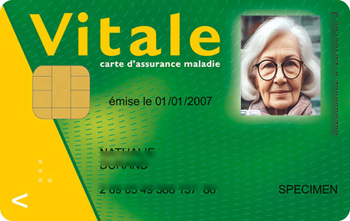 carte vitale mise à jour par la pharmacie Rose